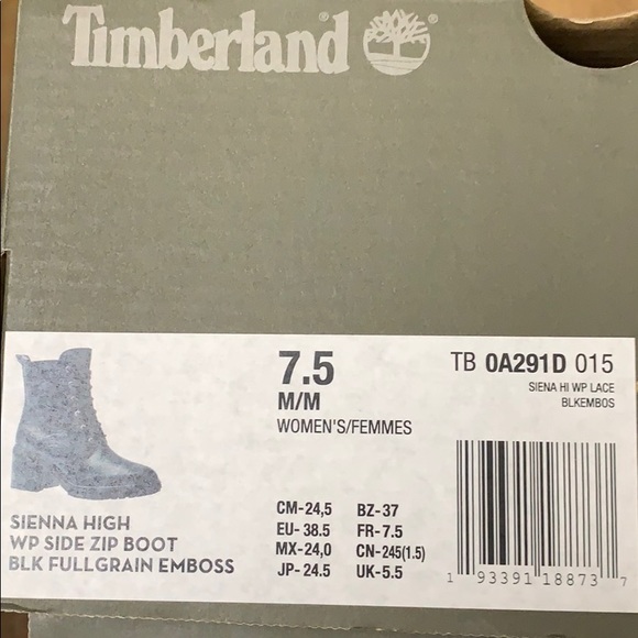 Timberland Sienna High Embossed Waterproof Boot - Picture 11 of 12
